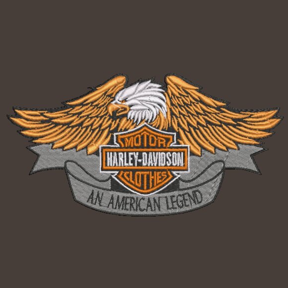 Harley Davidson Embroidered Adult Unisex Crewneck Sweatshirt Eagle Biker - Picture 4 of 14